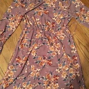 Target floral bell sleeves dress